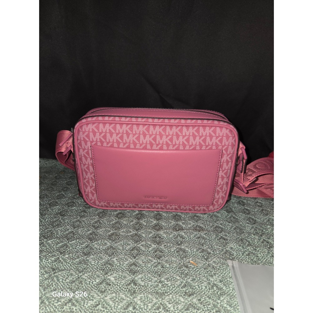 20. Michael Kors Maeve Large EW Pocket Crossbody Bag Rosewood Pink 32T5TSVC9B